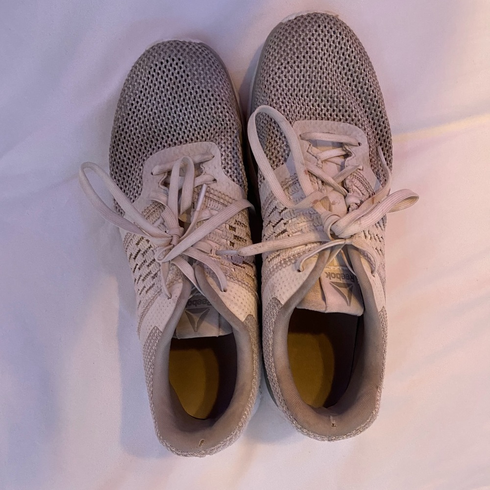 White reebok sneakers!!